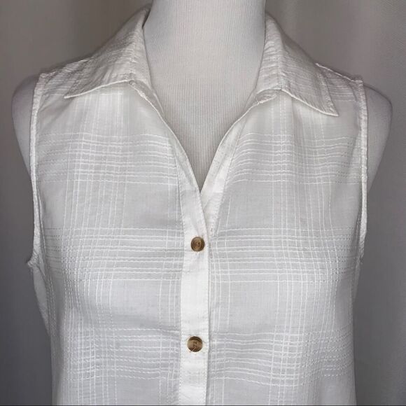 BeachLunchLounge Sleeveless Hi-Low Top Sz Medium - Picture 2 of 7